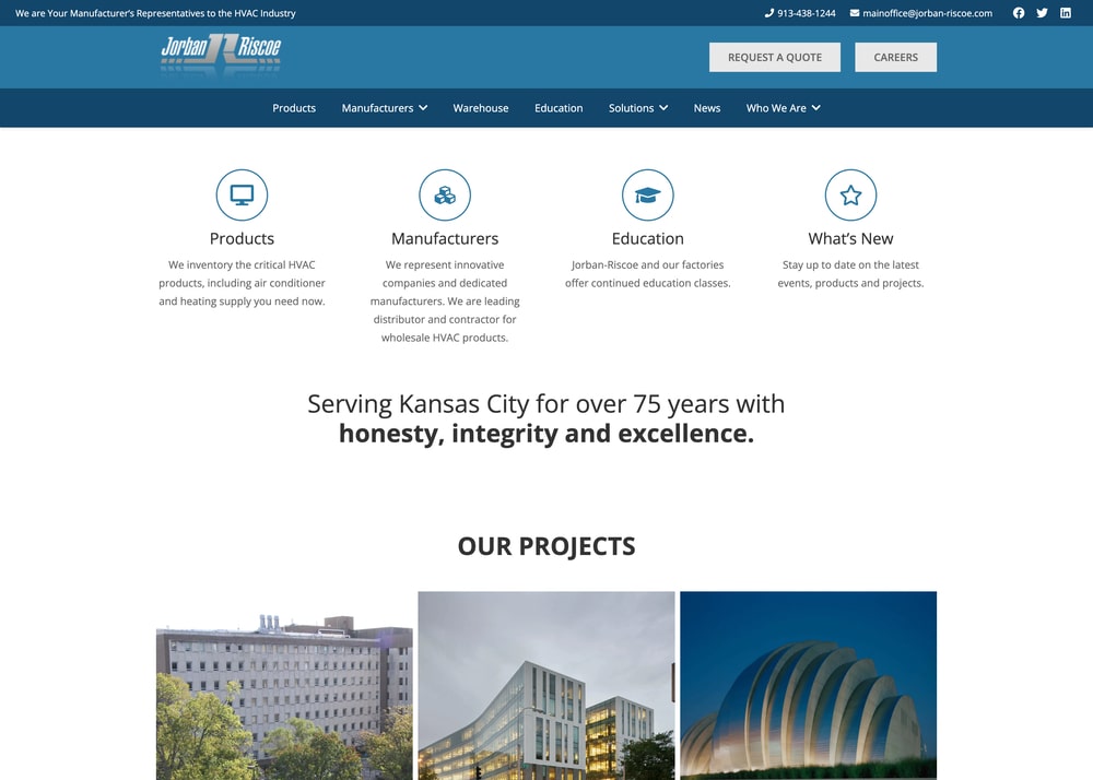 HVAC Web Design Kansas City